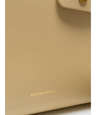 BORBONESE DEJEUNER  Handtasche, mit Schultergurt, aus Leder Sand - Damentaschen - 3