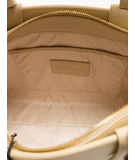 BORBONESE DEJEUNER  Handtasche, mit Schultergurt, aus Leder Sand - Damentaschen - 5