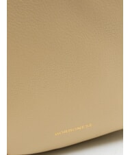 BORBONESE BLOOM Umhängetasche aus Leder Sand - Damentaschen - 3