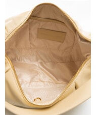 BORBONESE BLOOM Umhängetasche aus Leder Sand - Damentaschen - 5