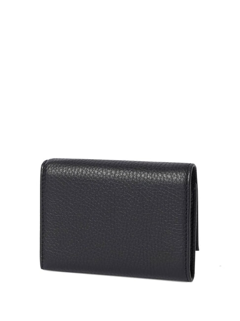 METALLIC SOFT  Kleine Geldbörse aus Leder Schwarz - Brieftaschen Damen