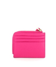 COCCINELLE TASSEL Kartenetui mit Rei&szlig;verschluss aus geh&auml;mmertem Leder neues Fuchsia - Brieftaschen Damen - 2