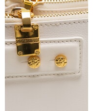 BORBONESE ARMOR Umhängetasche, Leder Weiß - Damentaschen - 3