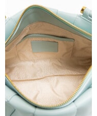 BORBONESE L ECLAIR  Umhängetasche aus Leder Marine - Damentaschen - 5