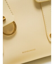 BORBONESE DEJEUNER Small Handtasche, mit Schultergurt, aus Leder Ingwer - Damentaschen - 4