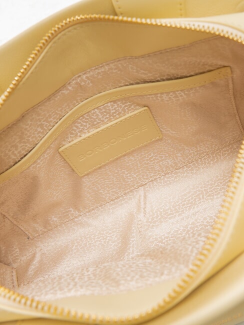 DEJEUNER Small Handtasche, mit Schultergurt, aus Leder Ingwer - Damentaschen