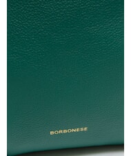 BORBONESE BLOOM  Hobo-Umhängetasche aus Leder Wald - Damentaschen - 3