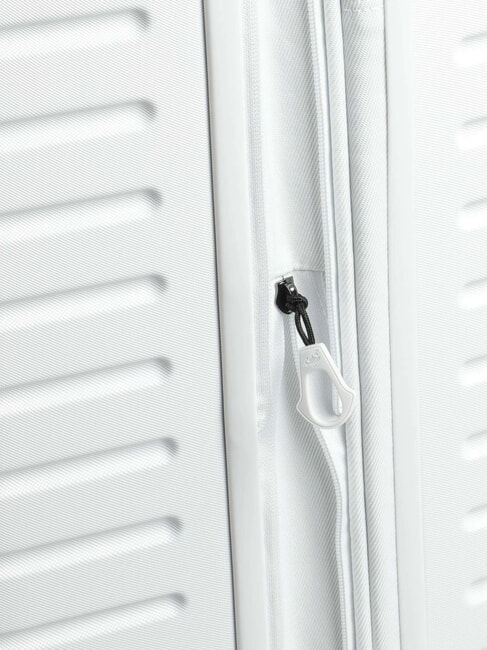 FLYDUCK Mittelgroßer erweiterbarer Trolley weiß - Harte Trolleys