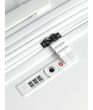 MANDARINA DUCK FLYDUCK Mittelgroßer erweiterbarer Trolley weiß - Harte Trolleys - 5