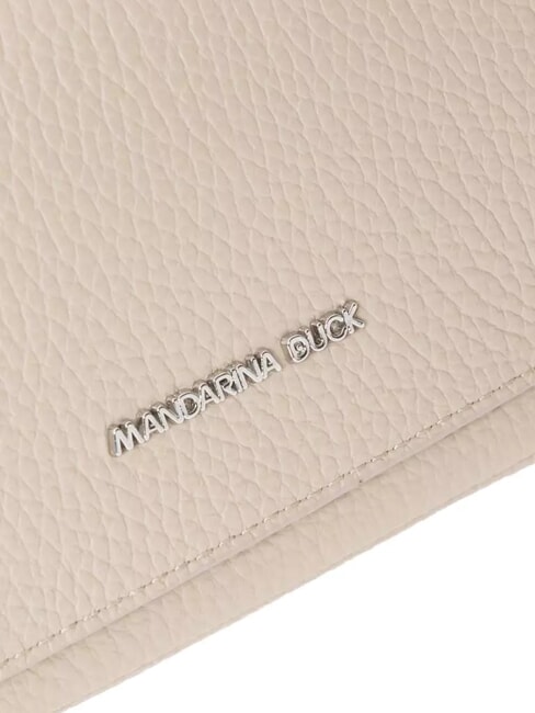 MELLOW LEATHER Mini-Umhängetasche aus Leder warmes Taupe - Damentaschen