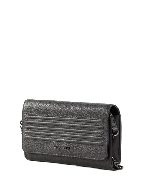 I-CON Leder-Geldbörse mit Clutch Schwarz - Brieftaschen Damen