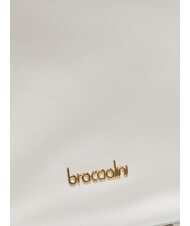 BRACCIALINI NORA Lederrucksack mit Ketten Weiß - Damentaschen - 3