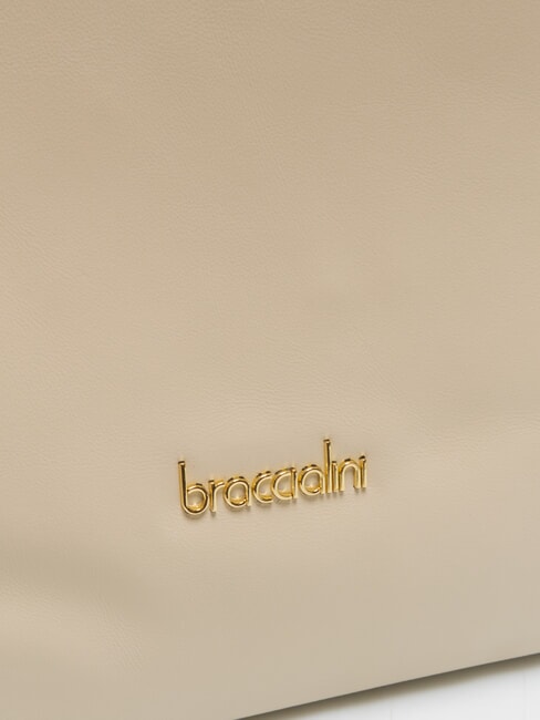 NAOMI Umhängetasche aus Leder Beige - Damentaschen