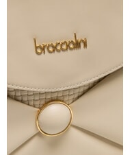 BRACCIALINI NAOMI Umhängetasche aus Leder Beige - Damentaschen - 3