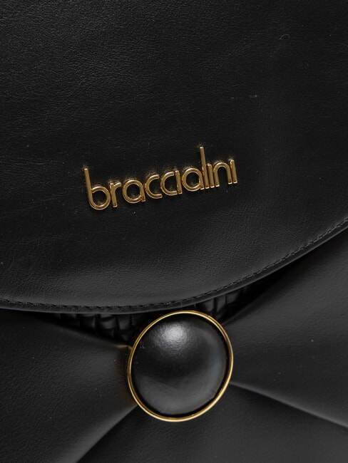 NAOMI Umhängetasche aus Leder Schwarz - Damentaschen