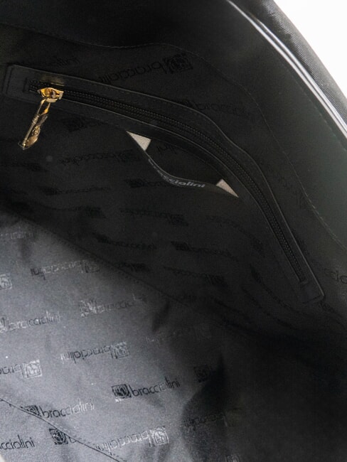 NAOMI Umhängetasche aus Leder Schwarz - Damentaschen