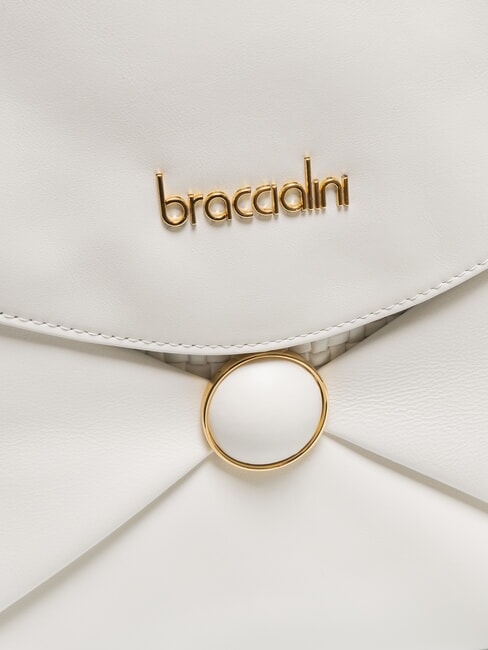 NAOMI Umhängetasche aus Leder Weiß - Damentaschen