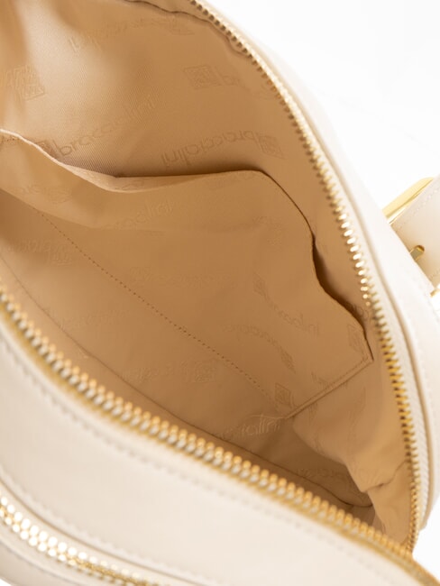 NORA Umhängetasche aus Leder mit Schnallen Beige - Damentaschen