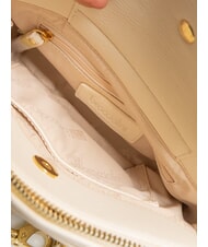 BRACCIALINI GISELLE Umhängetasche mit Logo und Nieten Beige - Damentaschen - 5