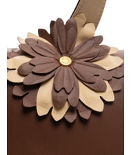 BRACCIALINI SOFIA Lederhandtasche mit Blume braun - Damentaschen - 4