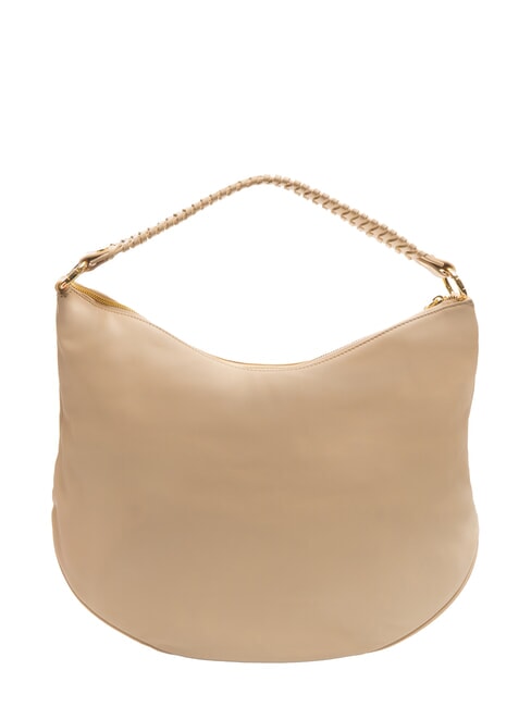 NAOMI Hobo-Tasche aus Leder mit Kette Beige - Damentaschen