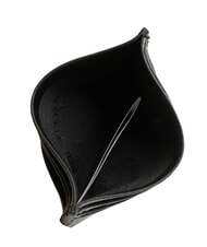 BRACCIALINI BASIC Kartenetui aus Leder mit Metalllogo Schwarz - Brieftaschen Damen - 3