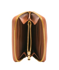 BRACCIALINI BASIC Kleine Lederbrieftasche mit Rundum-Rei&szlig;verschluss braun - Brieftaschen Damen - 2