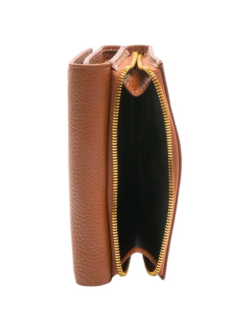 BASIC Mittelgroße Brieftasche aus Leder braun - Brieftaschen Damen