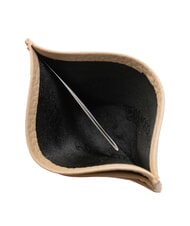 BRACCIALINI BASIC Kreditkartenetui aus Leder Beige - Brieftaschen Damen - 3