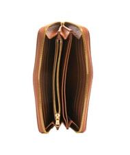 BRACCIALINI BASIC Große Lederbrieftasche mit Rundum-Reißverschluss braun - Brieftaschen Damen - 2