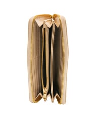 BRACCIALINI BASIC Gro&szlig;e Lederbrieftasche mit Rundum-Rei&szlig;verschluss Beige - Brieftaschen Damen - 2