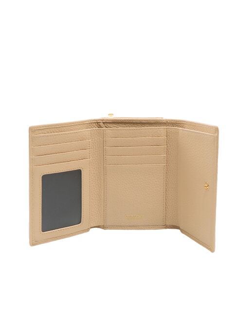 BASIC Mittelgro&szlig;e Brieftasche aus Leder Beige - Brieftaschen Damen