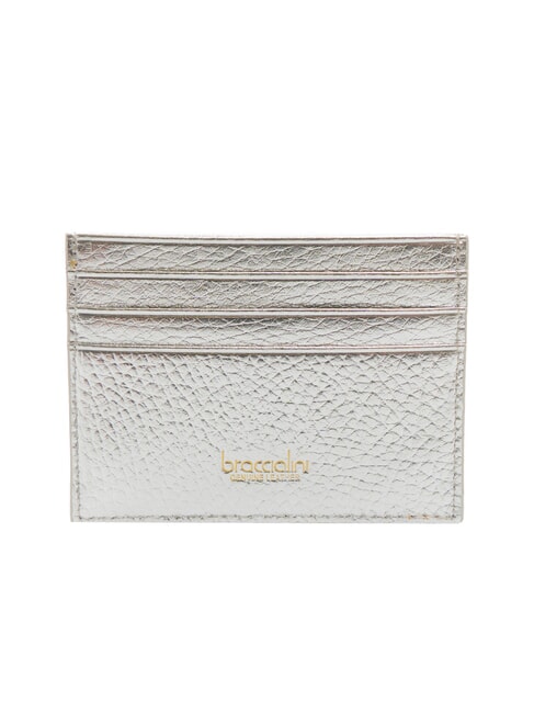 BASIC Kreditkartenetui aus Leder Silber - Brieftaschen Damen