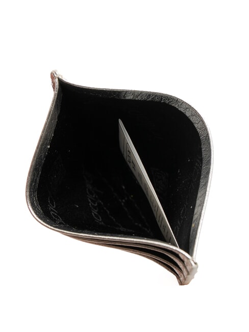 BASIC Kreditkartenetui aus Leder Silber - Brieftaschen Damen