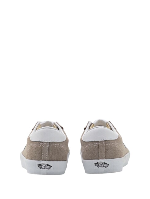 SPORT LOW  Leder-Sneakers Khaki/Wei&szlig; - Schuhe Unisex