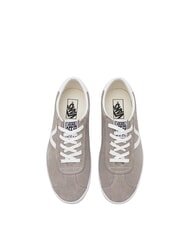 VANS SPORT LOW  Leder-Sneakers Khaki/Weiß - Schuhe Unisex - 4