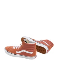 VANS SK8-HI  Leder-Sneakers Farbtheorie Rotbraun - Schuhe Unisex - 3