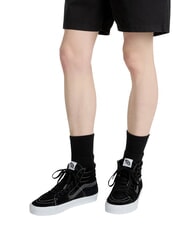 VANS SK8-HI  Leder-Sneakers schwarzes Wildlederschwein - Schuhe Unisex - 4