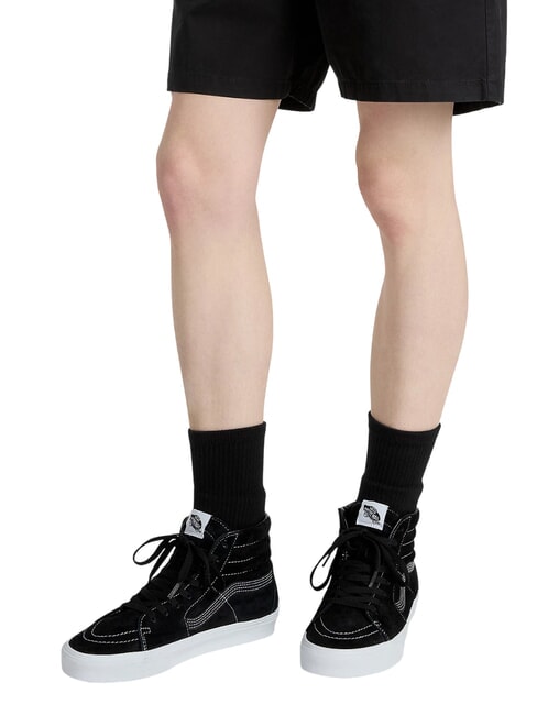 SK8-HI  Leder-Sneakers schwarzes Wildlederschwein - Schuhe Unisex