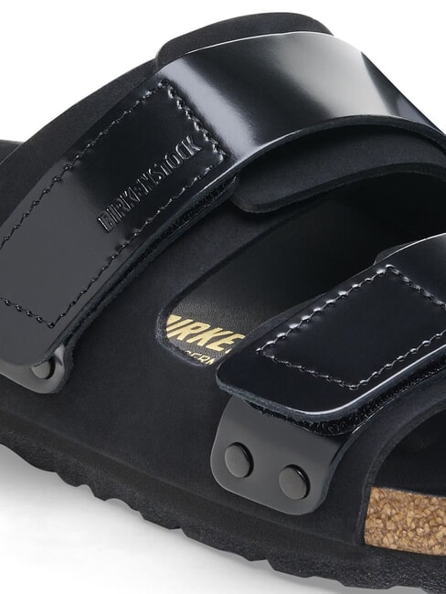UJI Slipper-Sandale aus Leder Schwarz - Damenschuhe