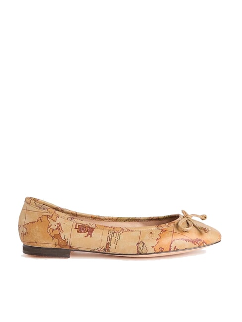 GEO CLASSIC Ballerinas mit Allover-Print NAT&Uuml;RLICH - Damenschuhe