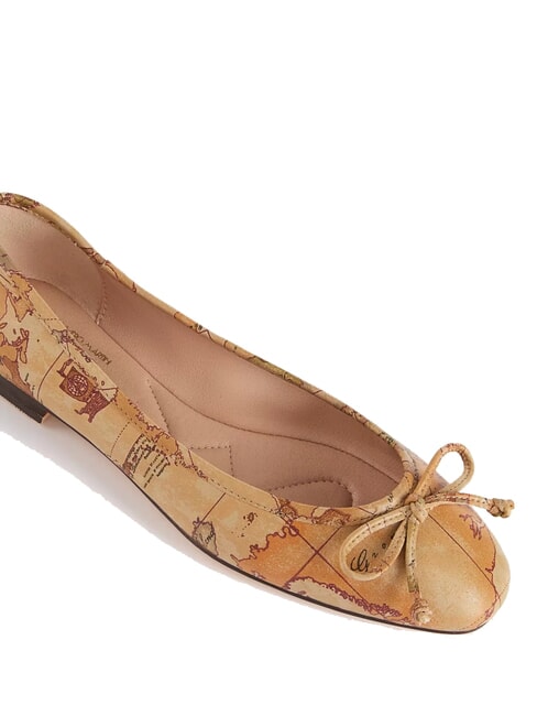 GEO CLASSIC Ballerinas mit Allover-Print NAT&Uuml;RLICH - Damenschuhe