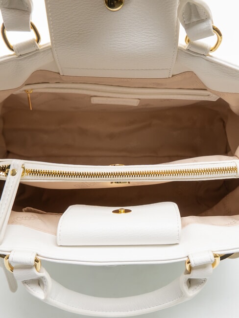 GISELLE Tragetasche mit Metalllogo Weiß - Damentaschen