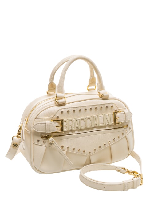 GISELLE Kofferraumtasche mit metallischem Logo Beige - Damentaschen