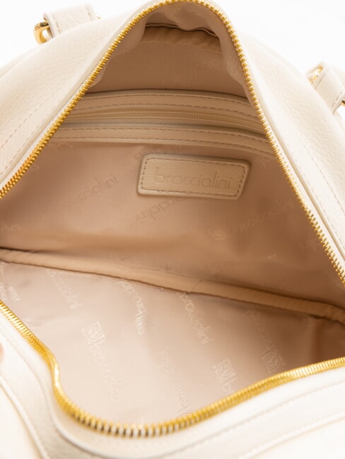 GISELLE Kofferraumtasche mit metallischem Logo Beige - Damentaschen