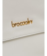 BRACCIALINI GRETA Aktentasche aus Leder mit Schultergurt Weiß - Damentaschen - 4