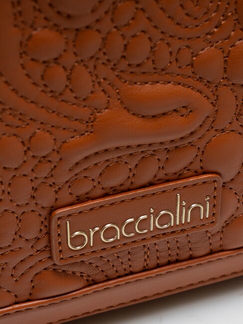 GINGER Umhängetasche mit Überschlag braun - Damentaschen