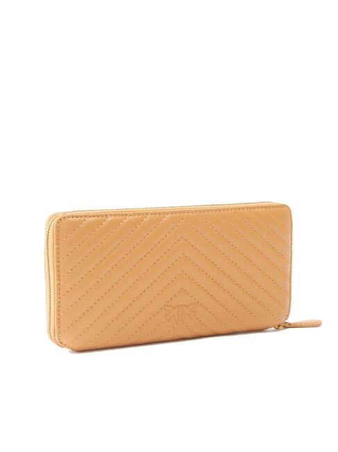 RYDER Ledergeldbörse Nougat-Antikgold - Brieftaschen Damen