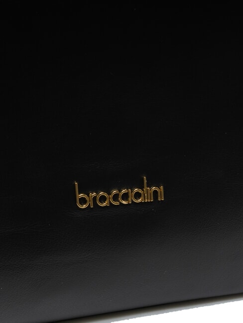 NAOMI Umhängetasche aus Leder Schwarz - Damentaschen