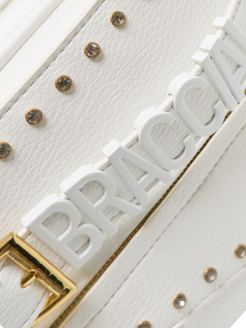 GISELLE Kofferraumtasche mit metallischem Logo Weiß - Damentaschen